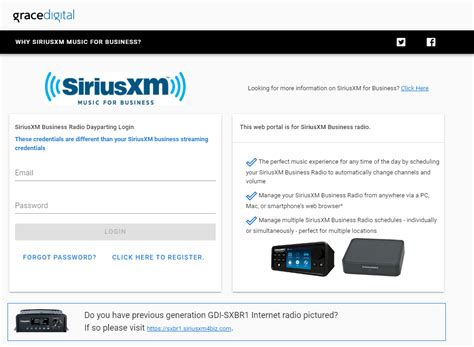 SXM Account Center .